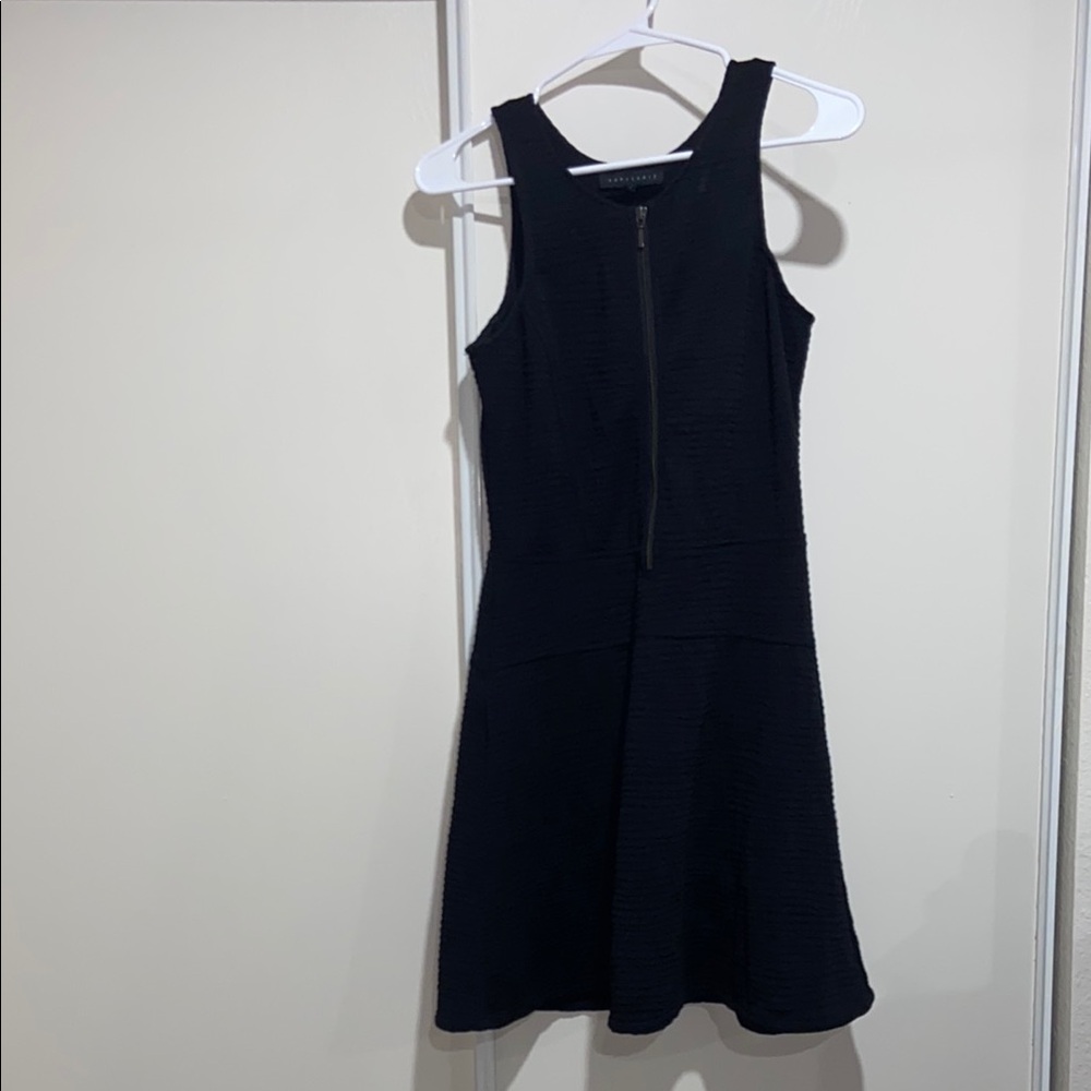 Sanctuary Black Textured Dress with Zipper